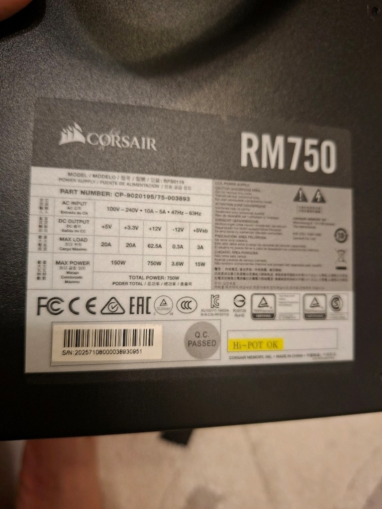 PSU GUC JAYBAGI CORSAIR RM750 - 6