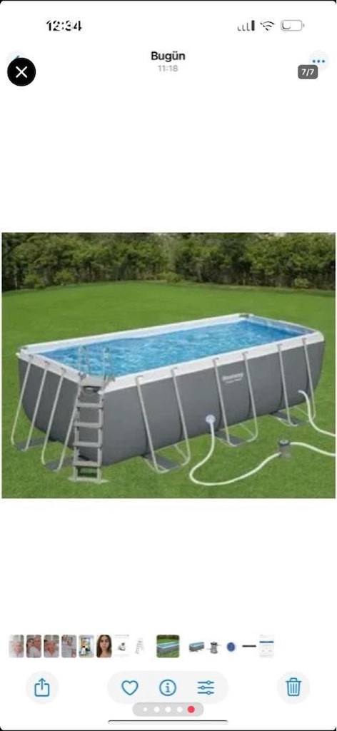 Bestway Büyük Prefabrik Havuz 412x201x122 Cm 56456