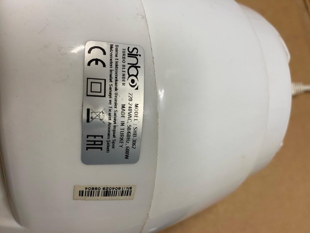 sinbo shb 3062 smoothe blender - 3