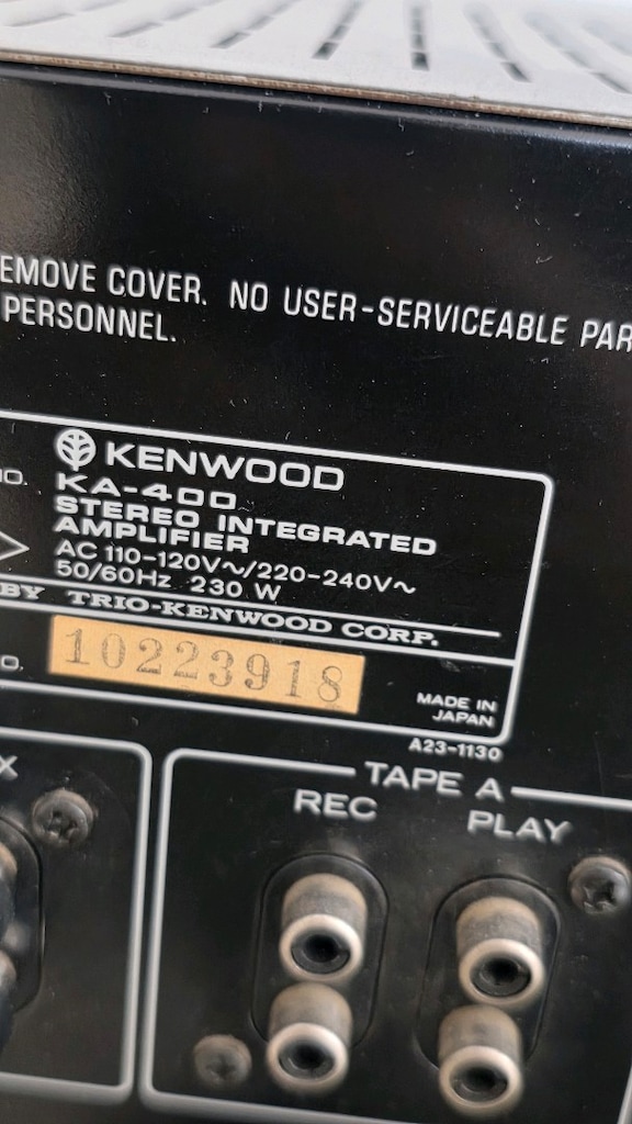 KENWOOD KA-400 stereo integrated stereo amfi - 11