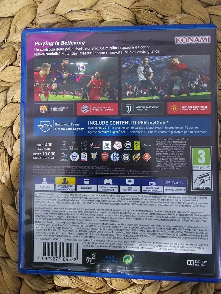 Sony PlayStation 4&5 Ps4 Ps5 Pes2020 - 2