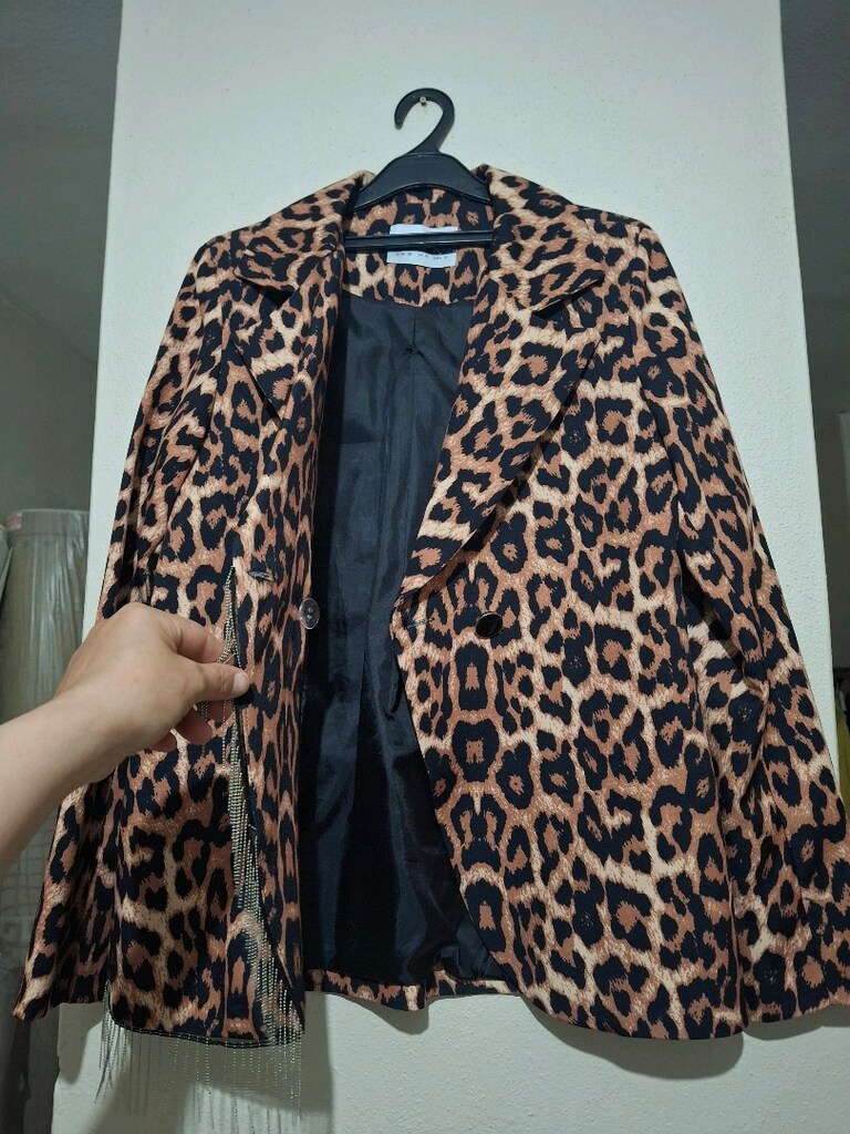 leopar desenli ceket - 2