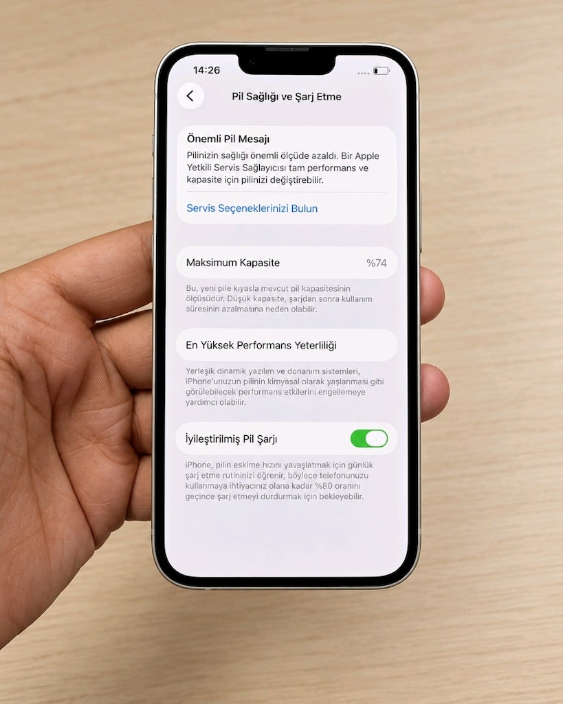 iPhone 13 128 GB Beyaz Türkiye Cihazı Kutulu Faturalı - 6
