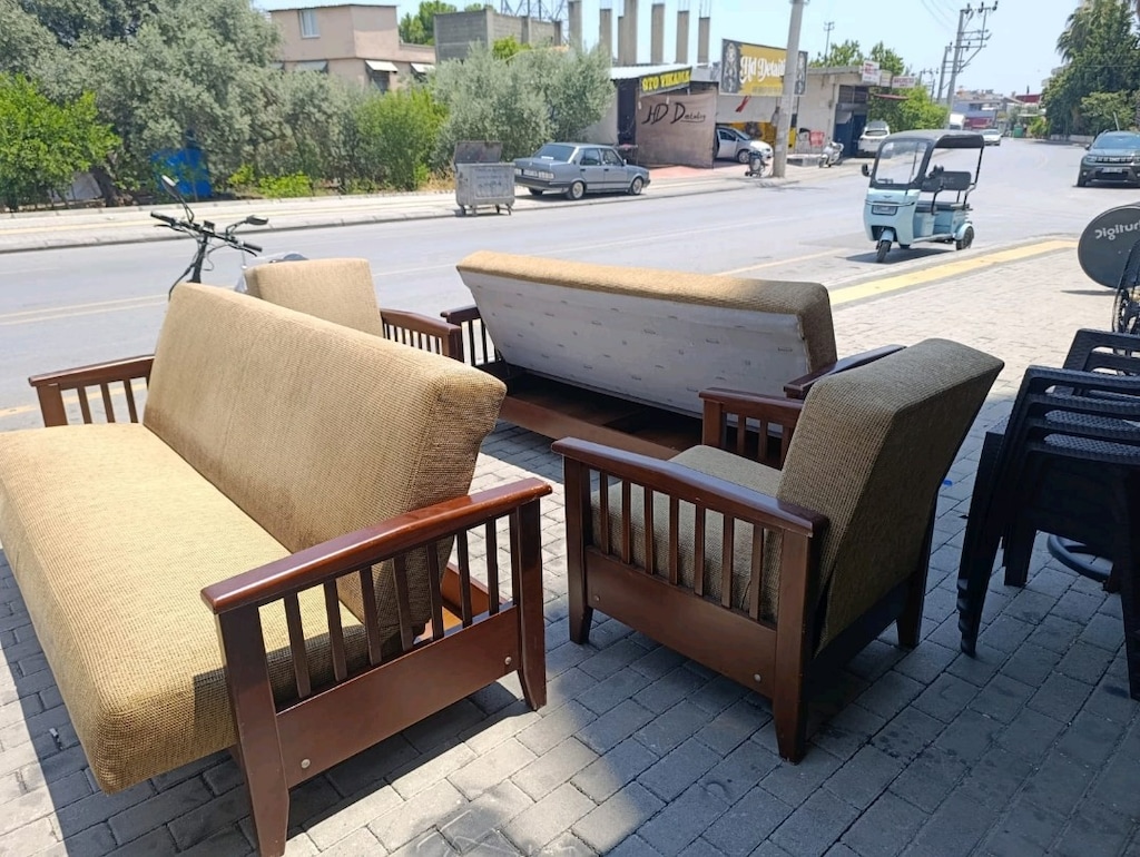 gürgen çekyat takımı sandıklı tertemiz sorunsuz - 5