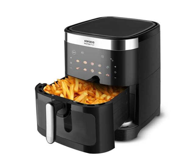 AİRFRAYER Karaca Gourmet XXXL Smart Screen Inox Cam Hazneli Fryer