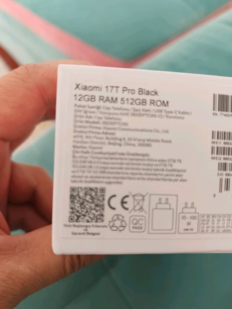 Xiaomi 17T Pro akıllı cep telefonu 12 GB 512 hafıza 2 aylık telefon 22 - 6