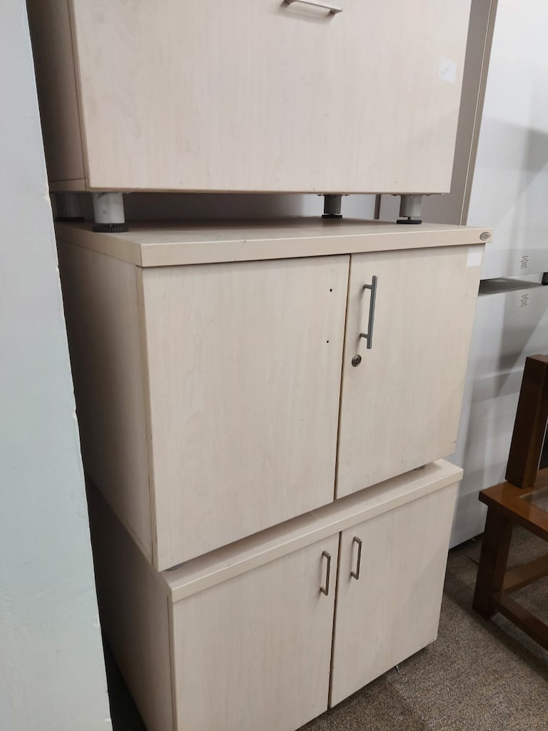 KLAS OFİS ÜSKÜDAR 80x60x60 AKÇAAĞAÇ RENK 2 KAPAKLI YAZICI DOLABI - 2
