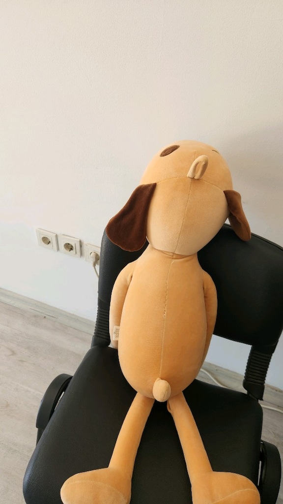 Büyük Boy 100cm Uzun Bacaklı Peluş Köpek - 3