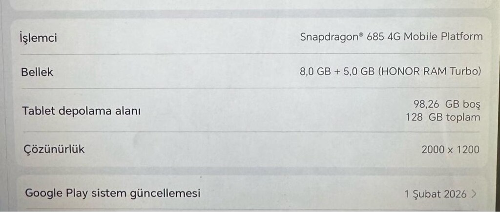 Tablet-Honor Pad x9 (8+5 Gb Ram Turbo) - 5