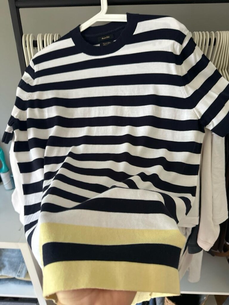 massimo Dutti ince triko kısa kollu - 3