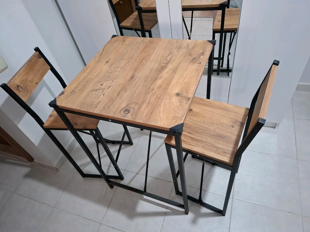 bar masası ve iki adet bar sandalyesi - 2