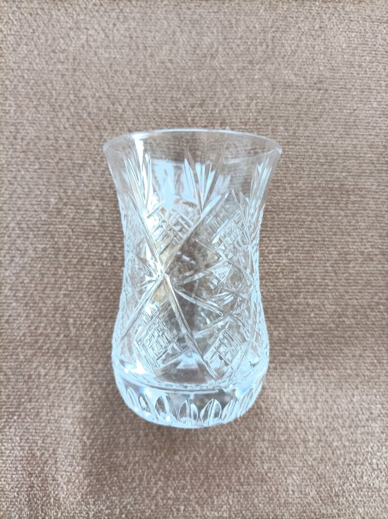 Kesme cam çay bardağı - 2