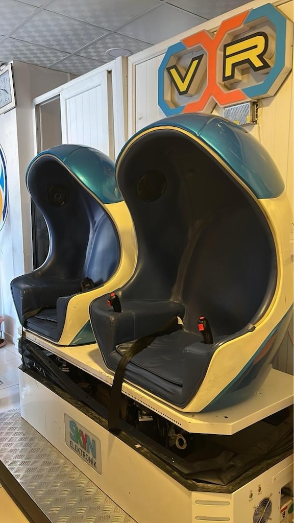 9D VR sanal gerçeklik 4 yön hareketli çift oyun koltuklu similasyon - 8