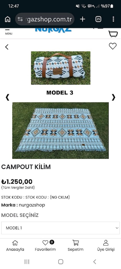 NURGAZ CAMPOUT KİLİM - 4