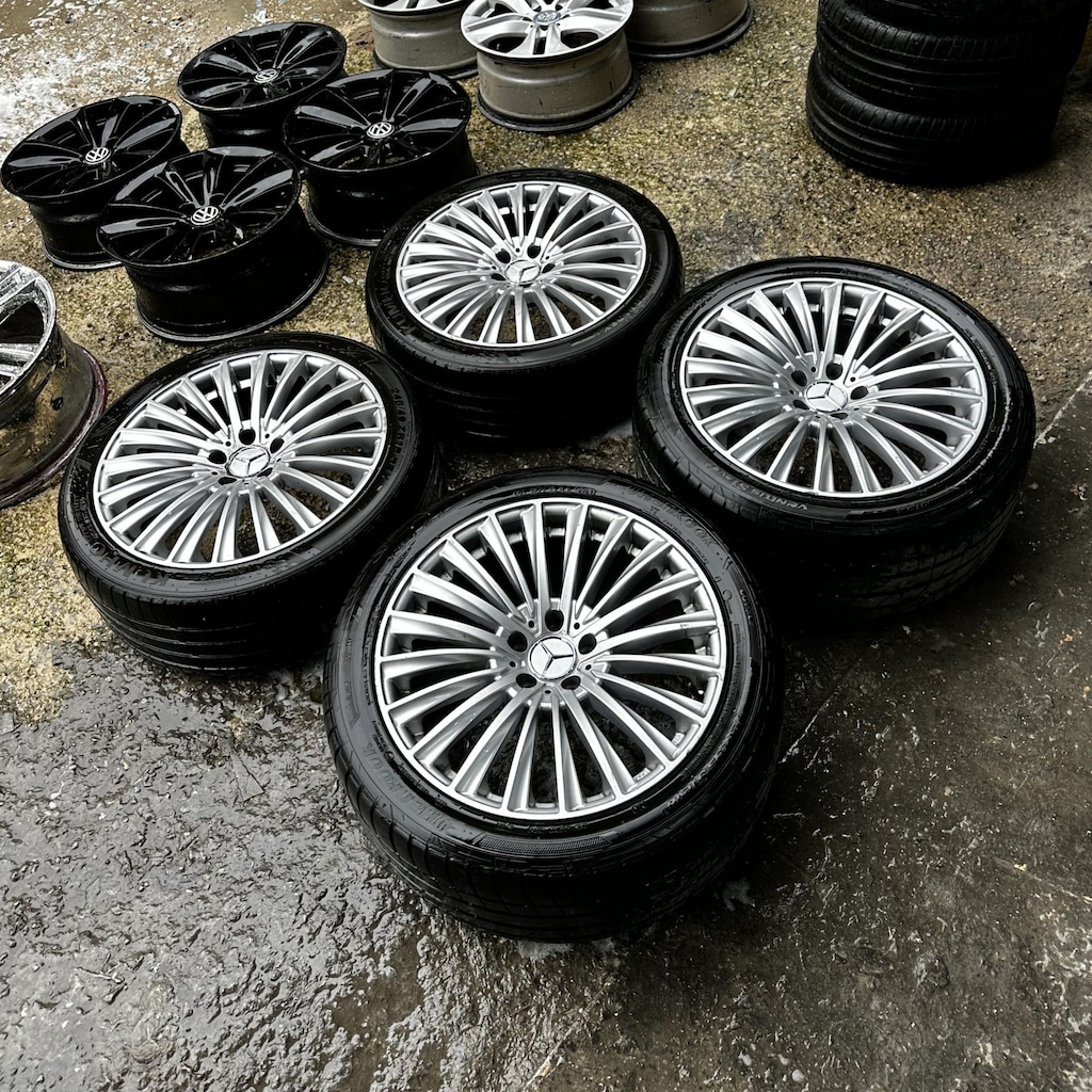 19 inç 5x112 Mercedes S Class Jant Lastik Takımı 2. El - 4
