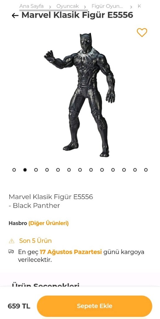 MARVEL KLASİK FİGÜR ( adet fiyatıdır 24 cm ) PAZARLIKSIZZZ - 11