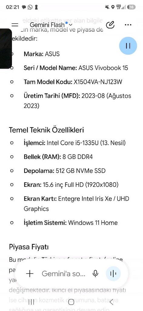 Asus Vivobook - 5