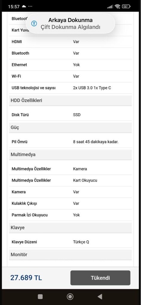 Hp dizüstü çok temiz - 11