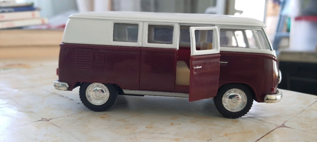 kinsmart 1962 volkwagen classic bus döküm otobüs araç araba ( Sıfır) - 2