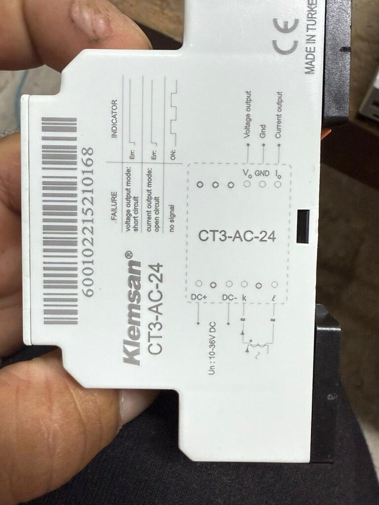 Klemsan CT3 AC-24 akım dönüştürücü - 2