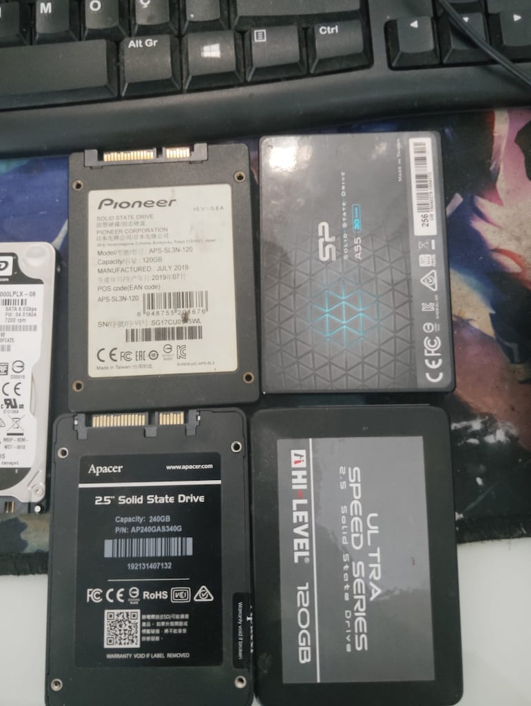 4 ADET SSD VE 500GB HDD TOPLU FİYAT - 2
