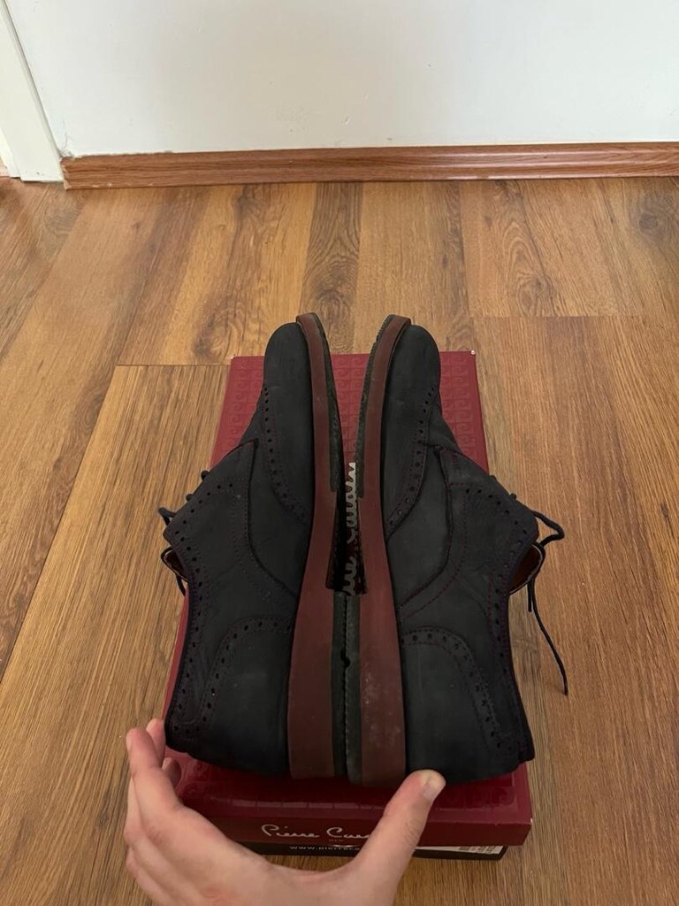 Erkek lacivert Brogue Klasik Ayakkabı - 7