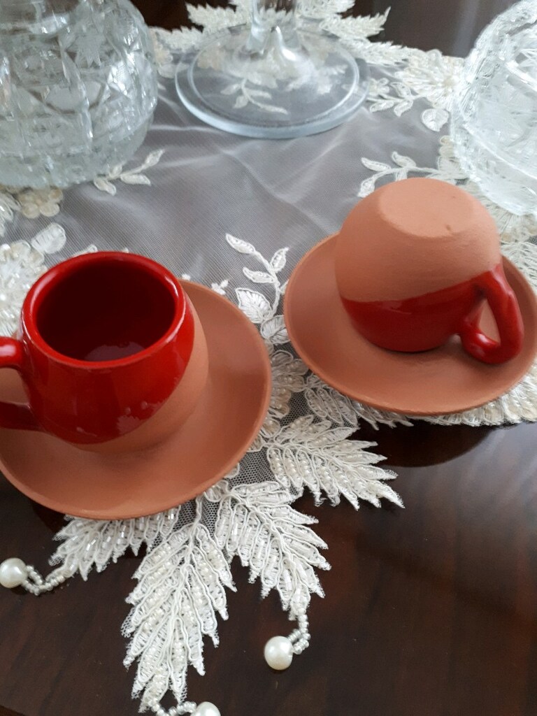 toprak kahve fincani - 5
