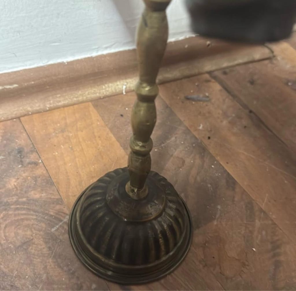 Antika Osmanlı Medrese Bronz Lüle Musluk - 4