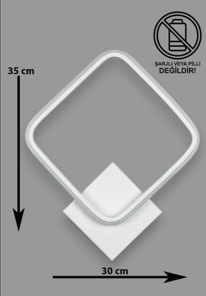 LED DUVAR APLİK,LEDLİ DUVAR APLİK,BEYAZ LED APLİK,LED AVİZE,LED IŞIK - 2