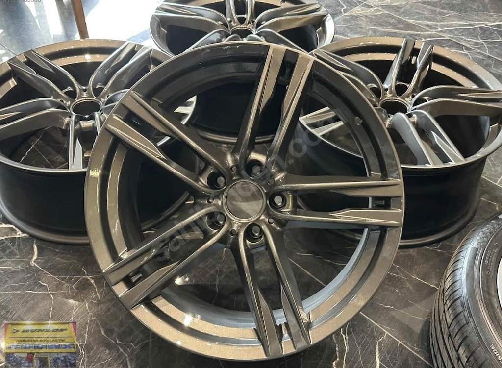 20 JANT 5X120 BMW F10 DIŞA DÖNÜK GUN METAL SIFIR AYARINDA TEMİZ - 3