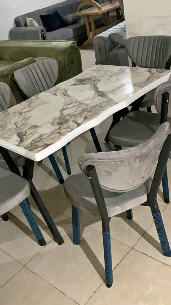 Yemek masası takımı 6 kişilik sıfır renk seçenekleri mevcut - 5