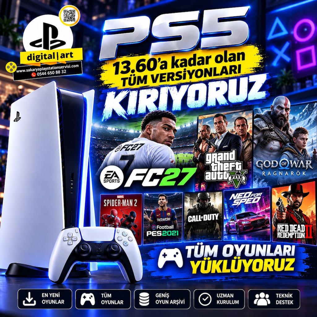 PS5 Hen Kırma ve Oyun Yükleme · DIGITAL ART · Sakarya Konsol Servisi - 2