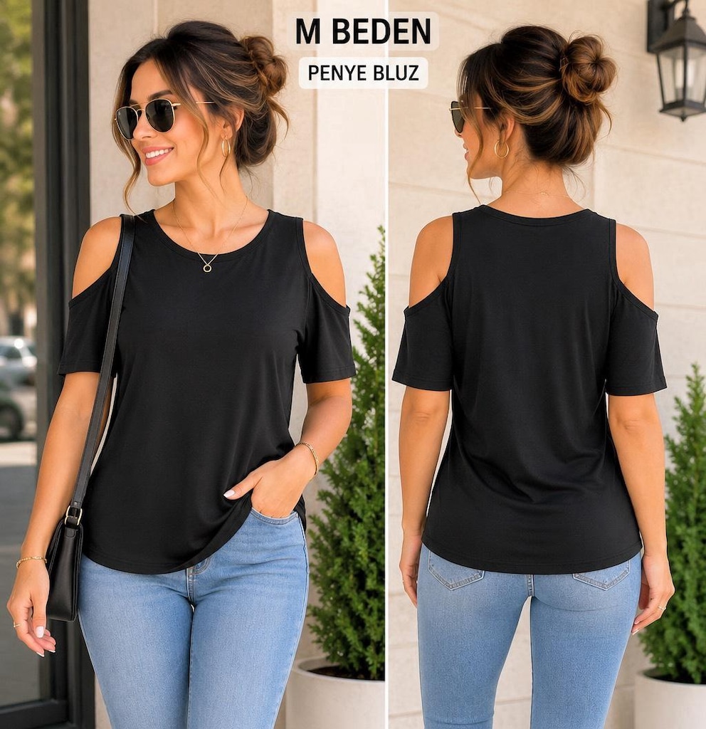 şort bluz M beden kombin - 6