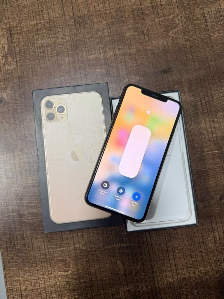 İPHONE 11 PRO MAX GOLD 64 GB YURTİÇİ HERŞEYİ ORJİNAL HATASIZ DEĞİŞENSİ - 8
