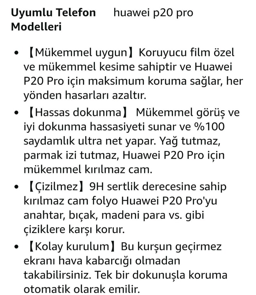 Lanhieim Huawei P20 Pro Tamperli Cam Koruyucu 9H sertlik - 8