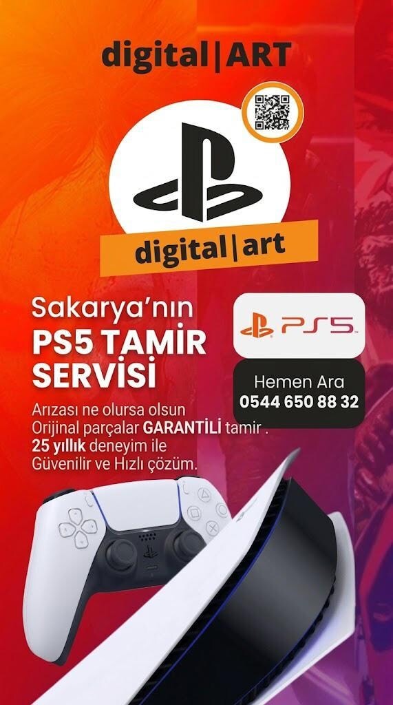 Playstation 5 Havalandırma yüksekliğinde Yatay Stand · DIGITAL ART - 2