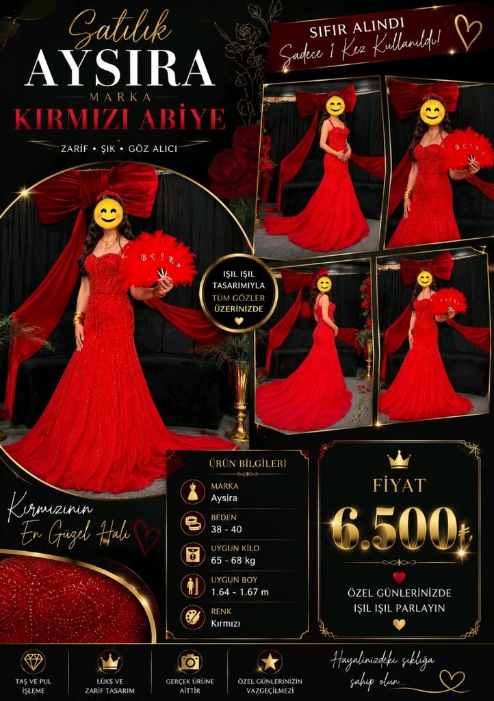 AYSİRA KIRMIZI ABİYE - 2