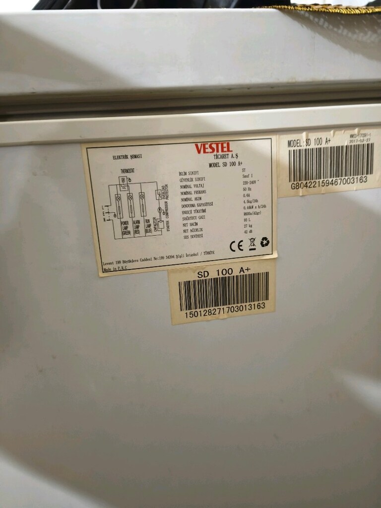 vestel 93 lt derin dondurucu - 2