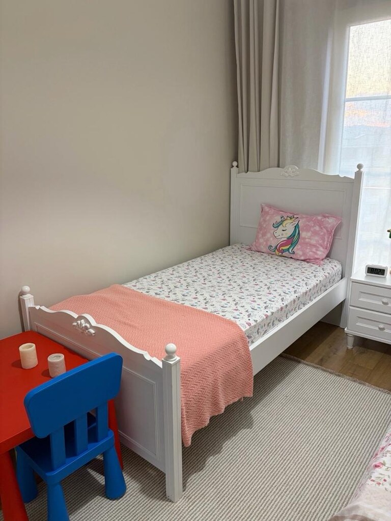 ALMİRA LORA MODELİ KARYOLA +KOMIDIN+ŞİFONYER+YATAK GENÇ ODASI - 3