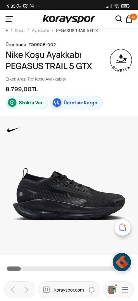 Nike erkek Koşu ayakkabısı Pegasus trail - 10