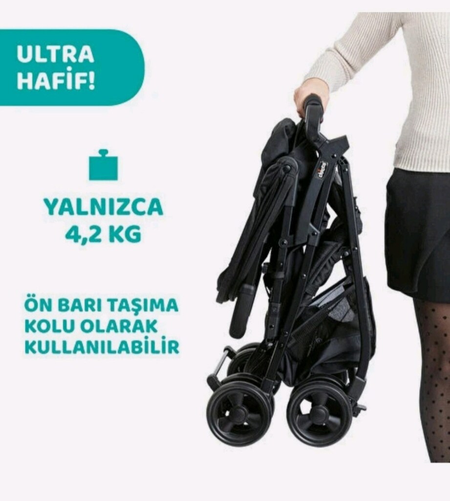 Chicco Siyah Ohlala 3 Stroller Bebek Arabası - 3