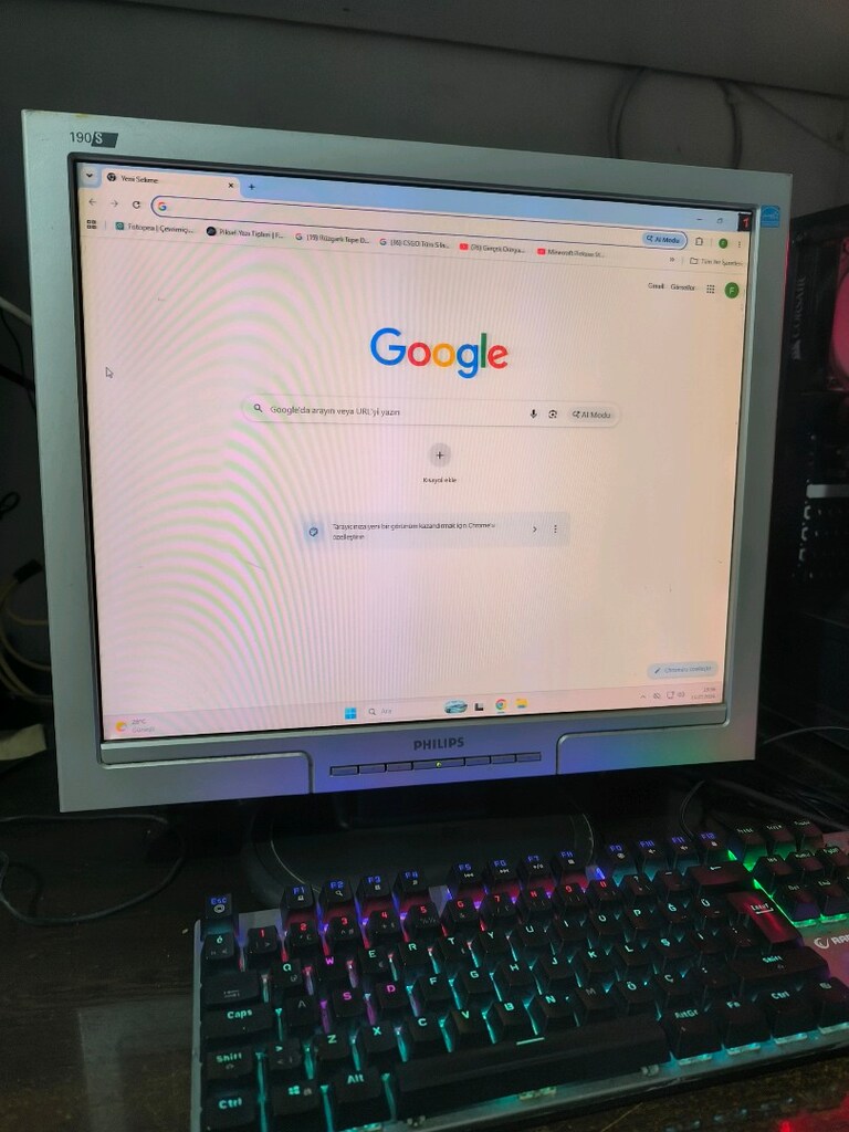 Tertemiz. Philips marka 60HZ monitör. 190S büyüklük - 4