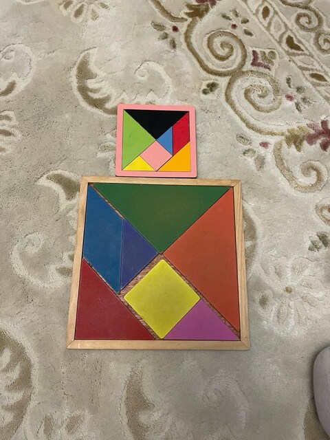 Ahşap tangram yapboz