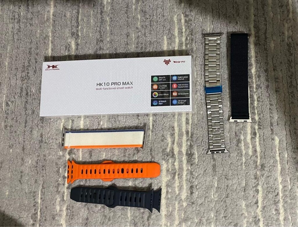 Apple Watch Hk 10 promax sıfır kapalı kutu 5 kordon hediye - 3