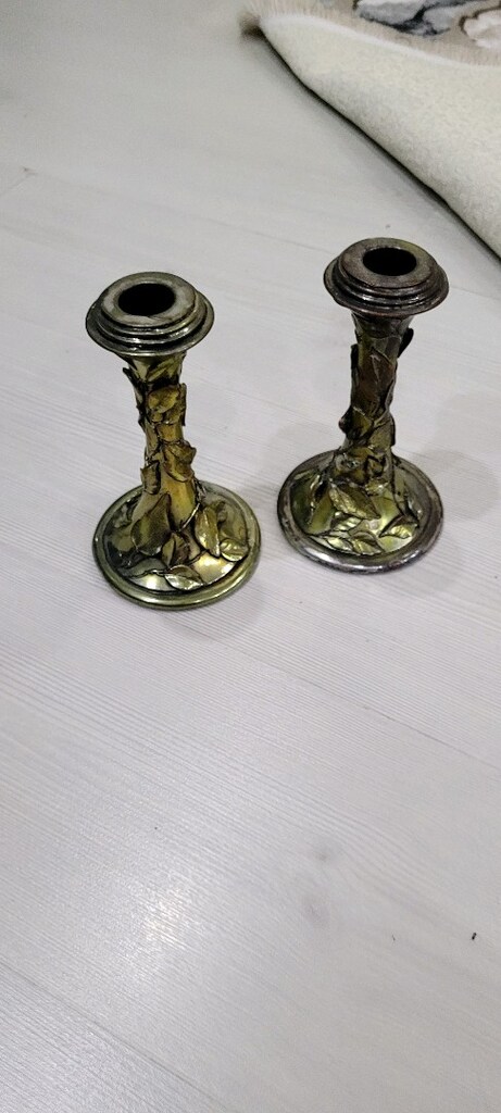 gümüş şamdan mumluk - 3