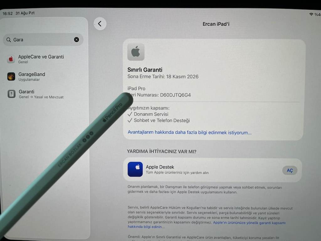 Apple iPad Pro M4 Wifi+Cellular 1 TB 11" Nano-Texture-Garantili - 4