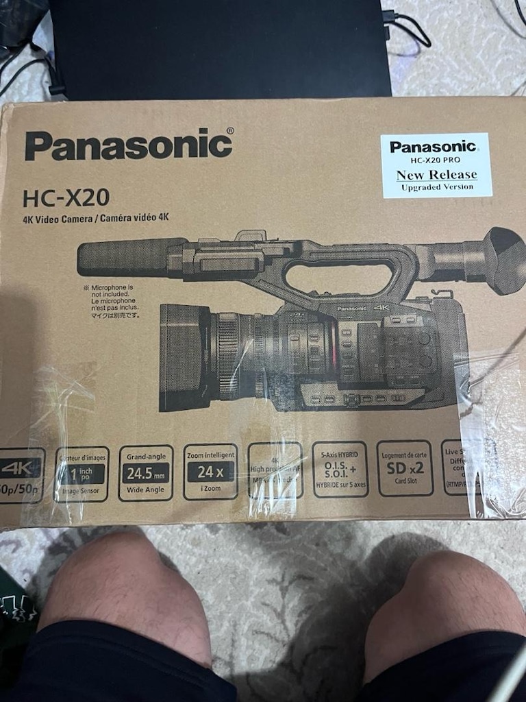 profesyonel kapalı kutu. panasonic hc-x20