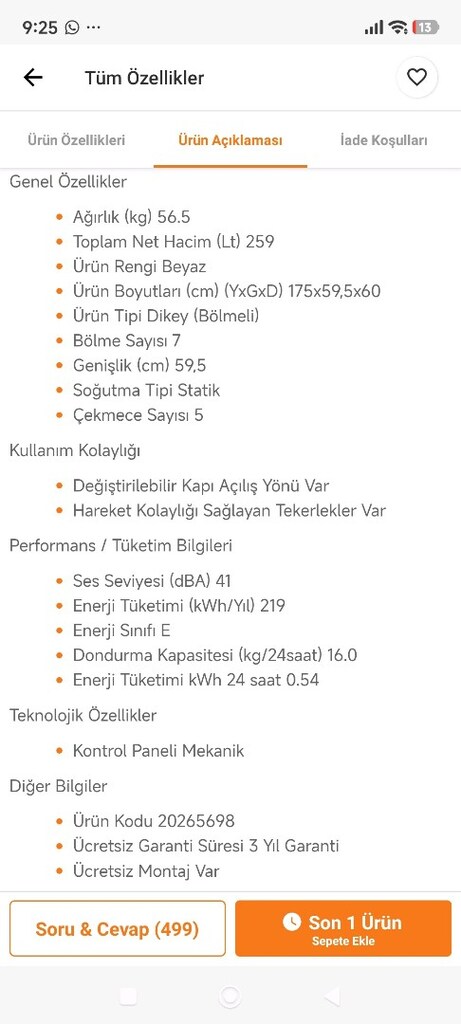 Vestel Derin dondurucu 7 çekmeceli - 6