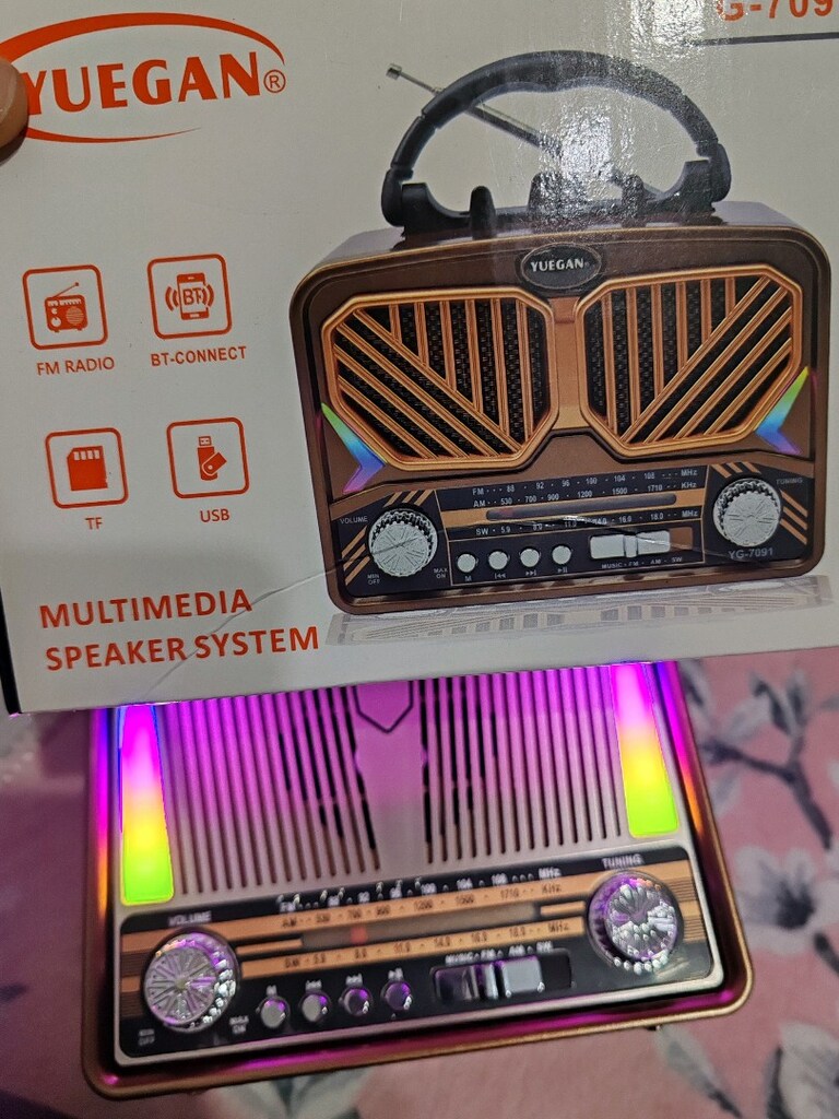 yuegan Bluetooth Nostaji Görünümlü Fener + Radyo - 3