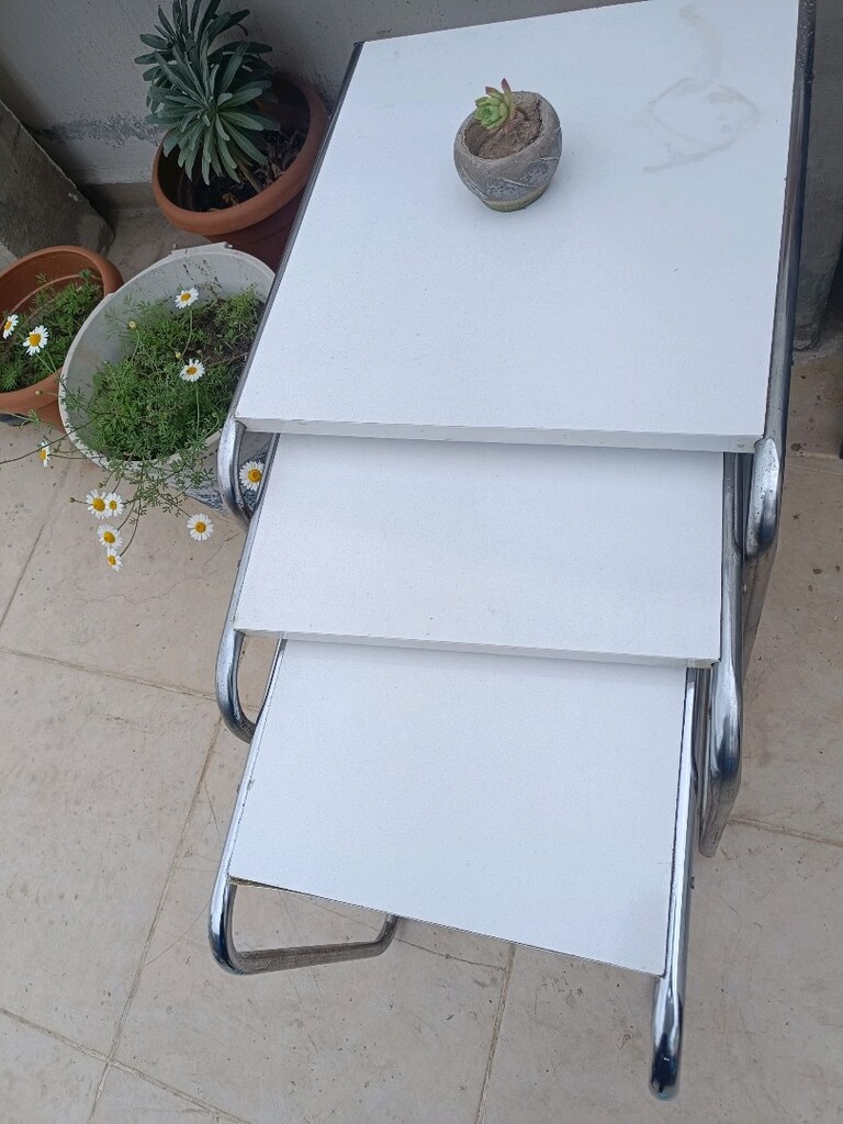 Beyaz Sehpa Takımı 3 lu - 11